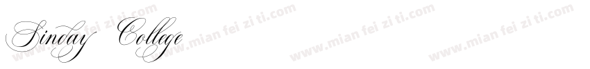 Sinday College字体转换